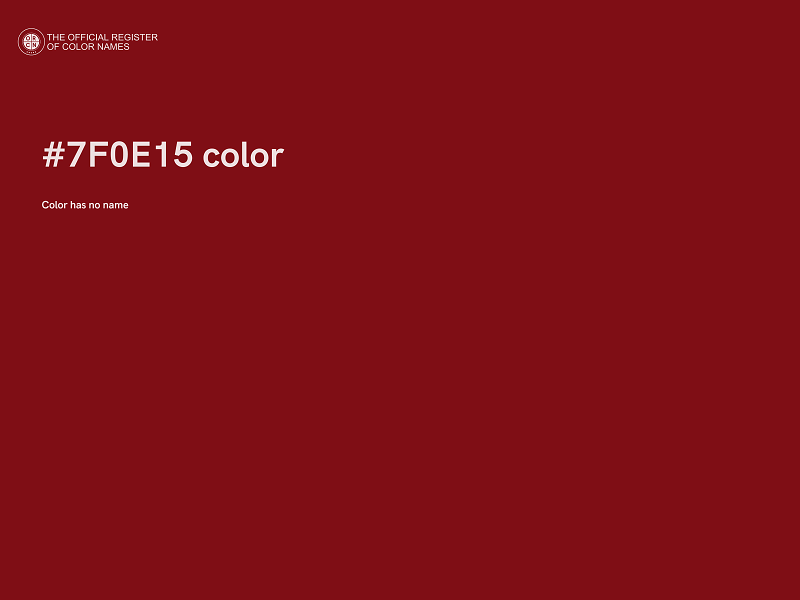 #7F0E15 color image