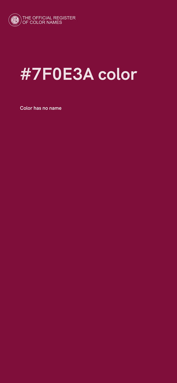 #7F0E3A color image