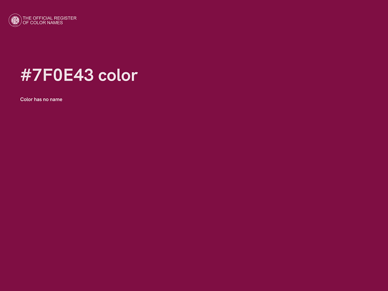 #7F0E43 color image