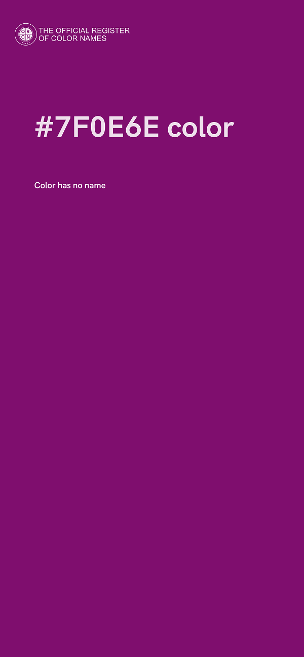 #7F0E6E color image