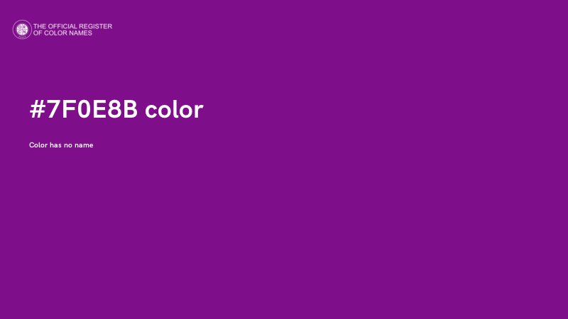 #7F0E8B color image
