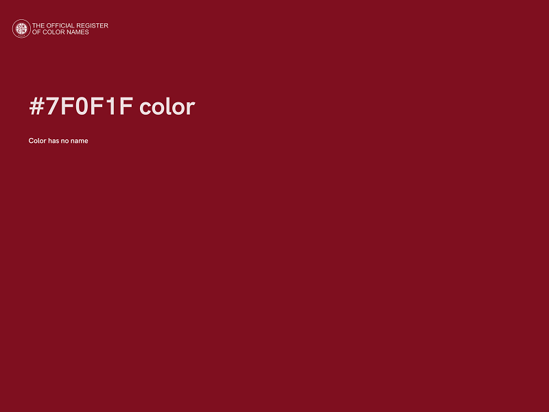 #7F0F1F color image