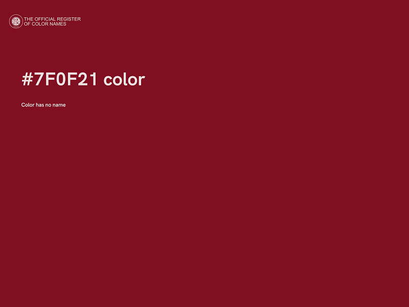 #7F0F21 color image