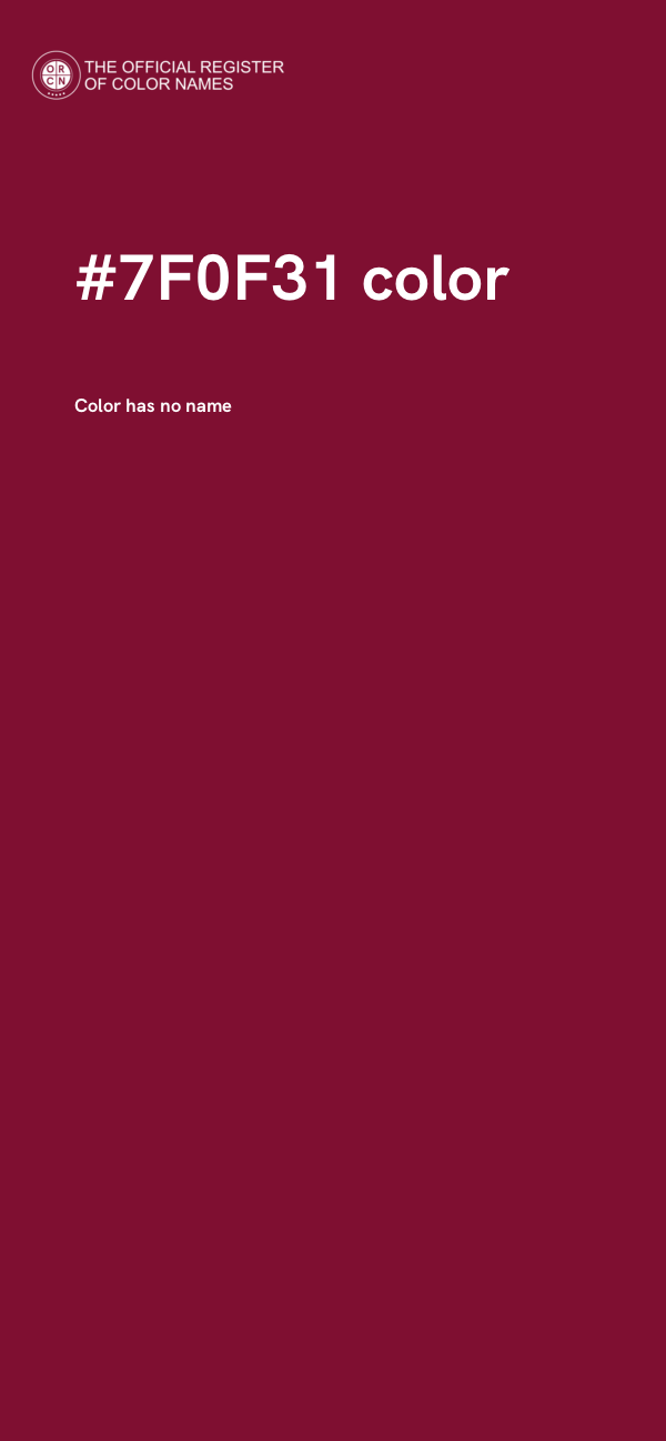 #7F0F31 color image