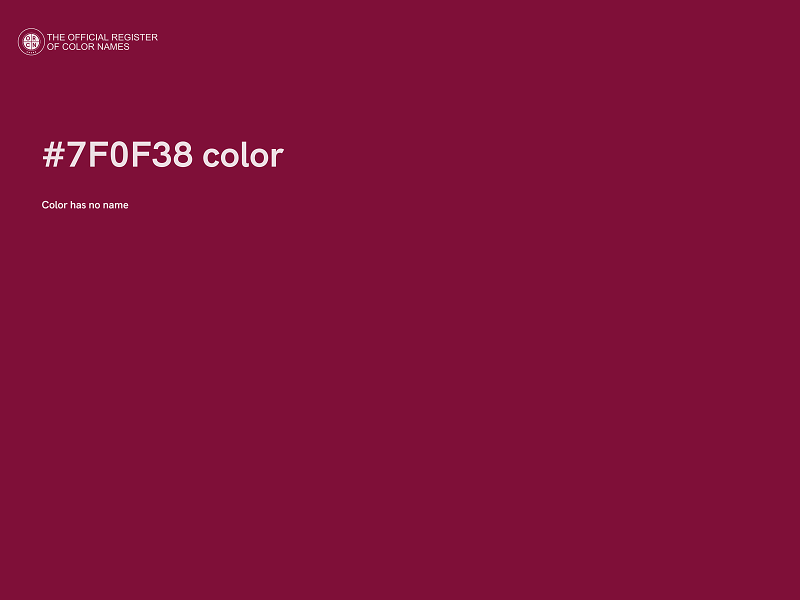 #7F0F38 color image