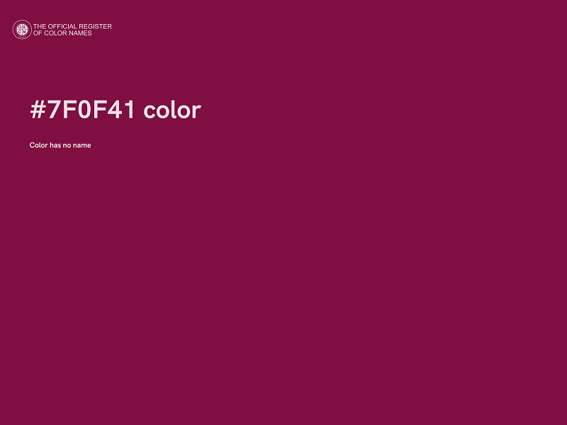 #7F0F41 color image