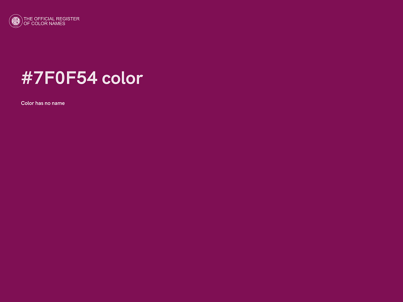 #7F0F54 color image