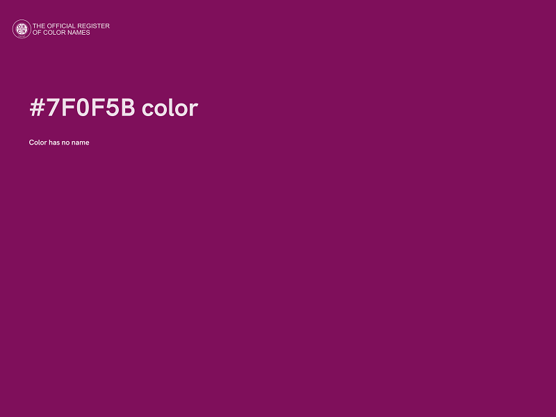 #7F0F5B color image