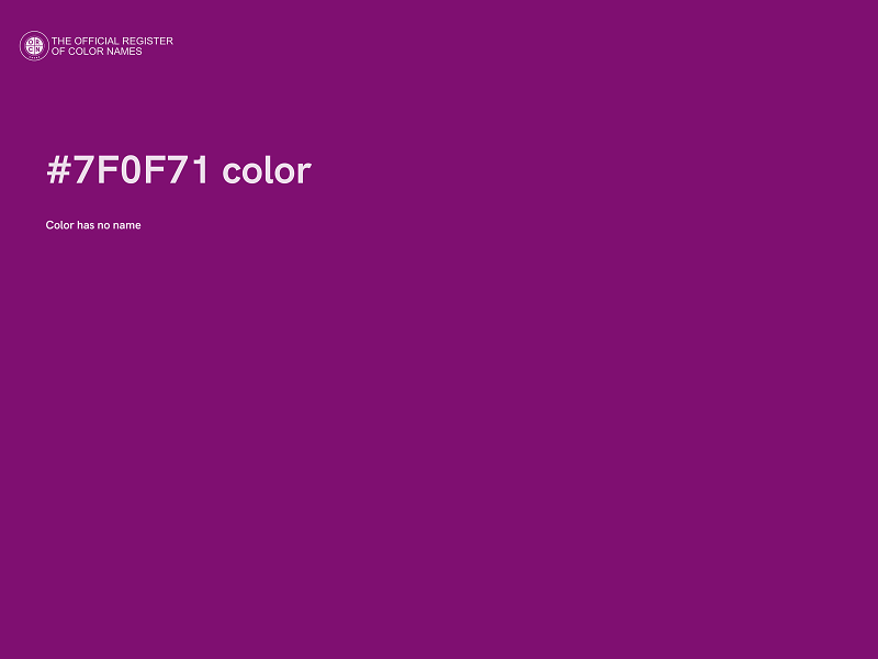 #7F0F71 color image