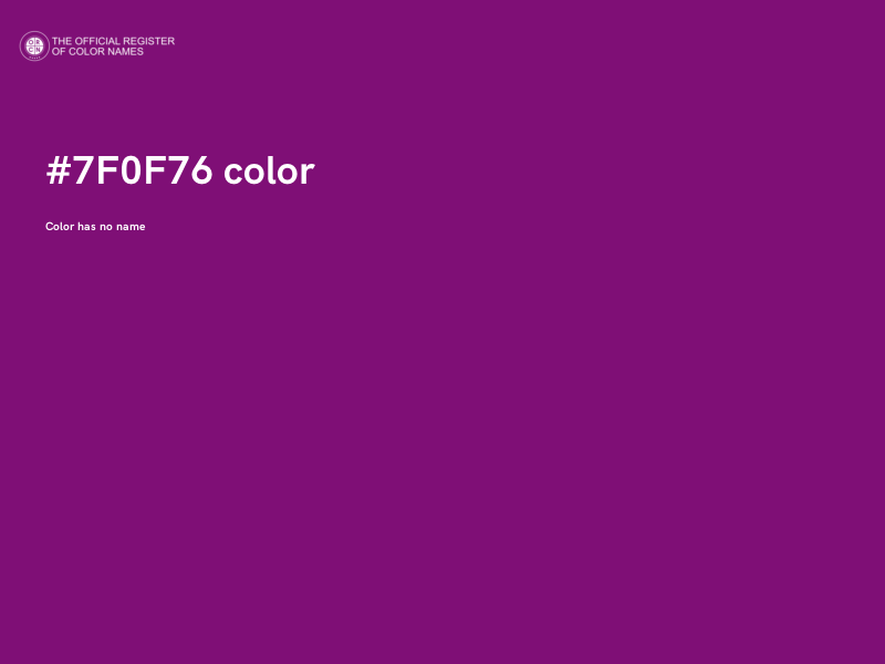 #7F0F76 color image