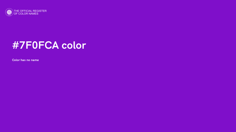 #7F0FCA color image