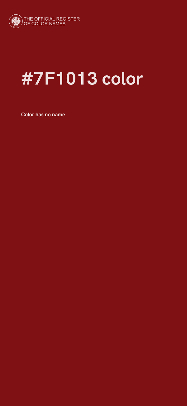 #7F1013 color image