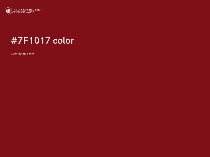 #7F1017 color image