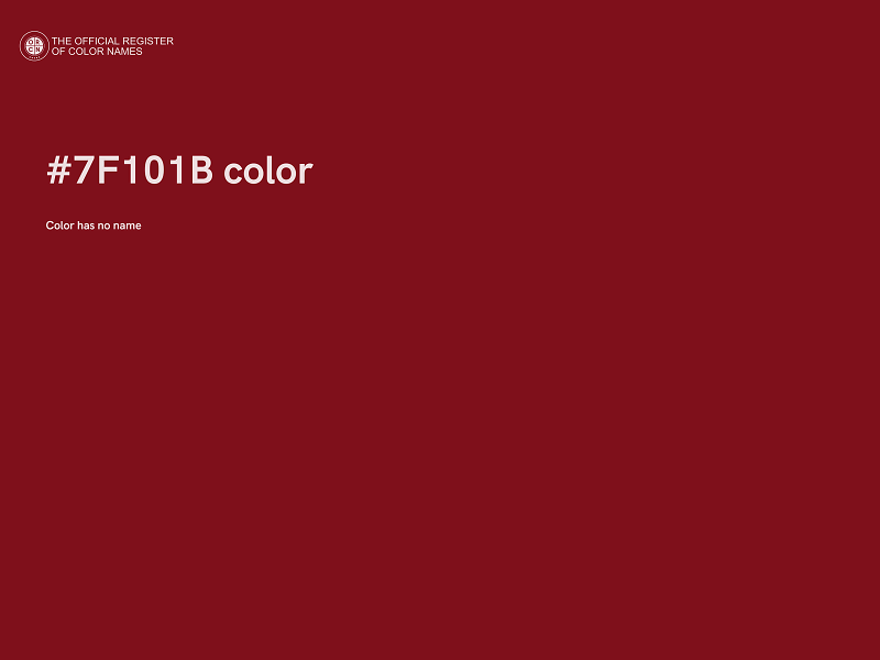 #7F101B color image