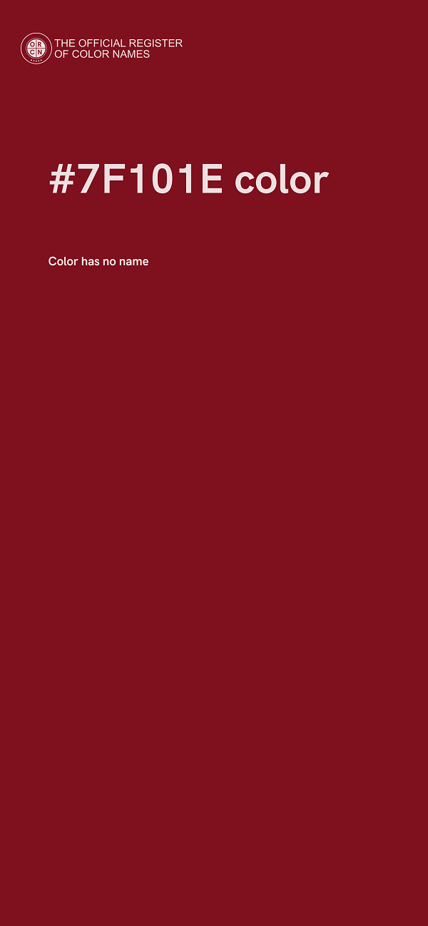 #7F101E color image