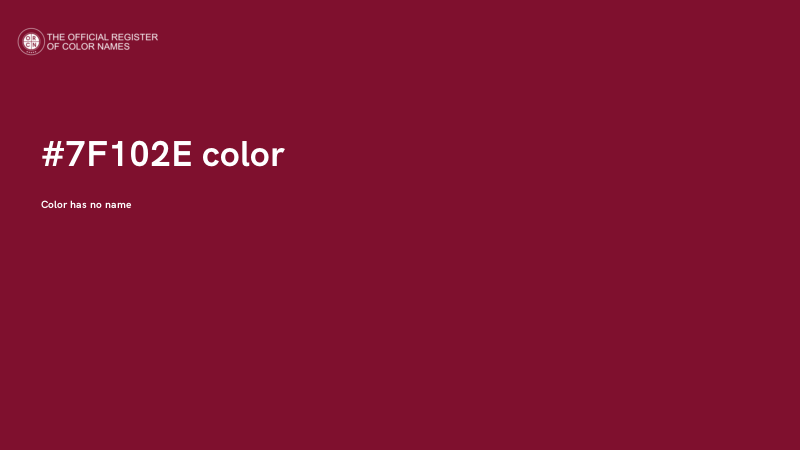 #7F102E color image