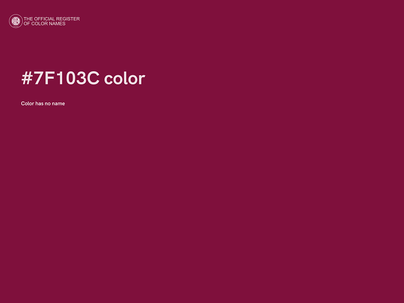 #7F103C color image