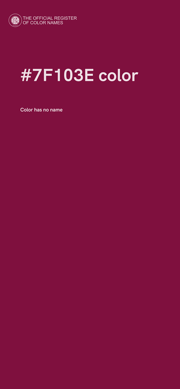 #7F103E color image