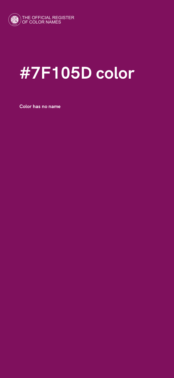 #7F105D color image