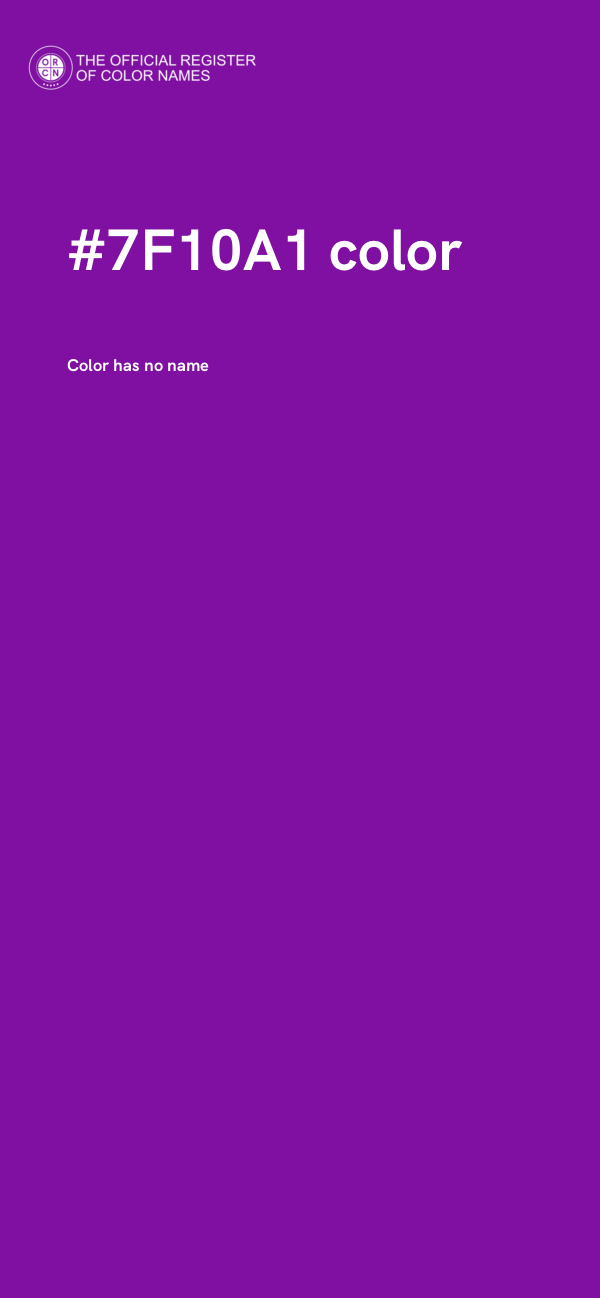#7F10A1 color image