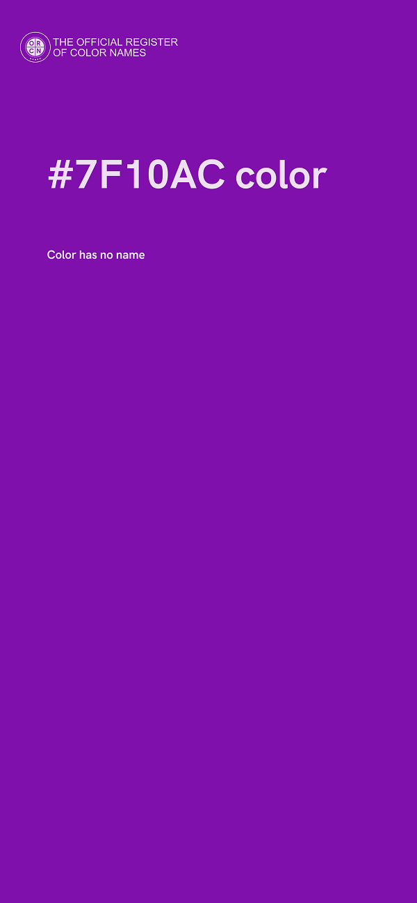 #7F10AC color image