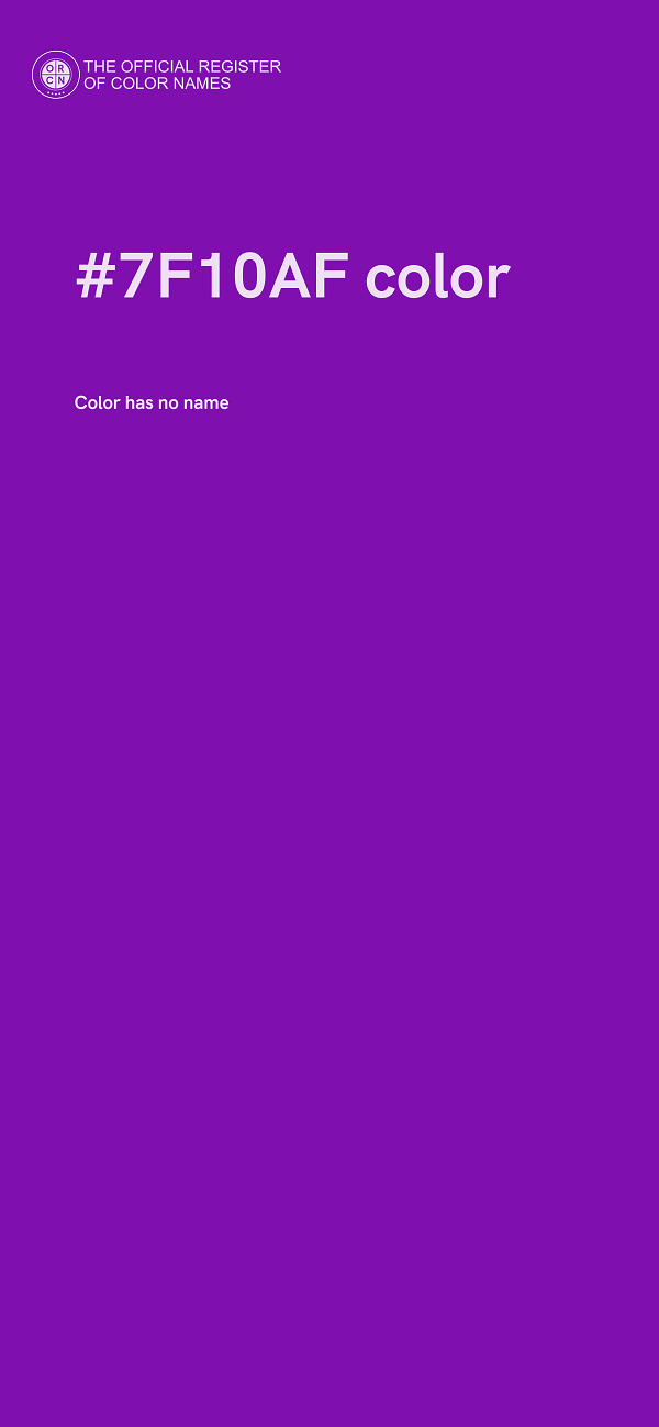 #7F10AF color image