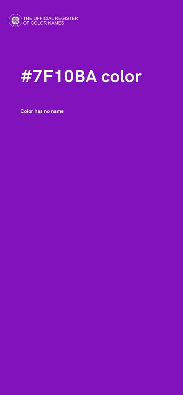 #7F10BA color image
