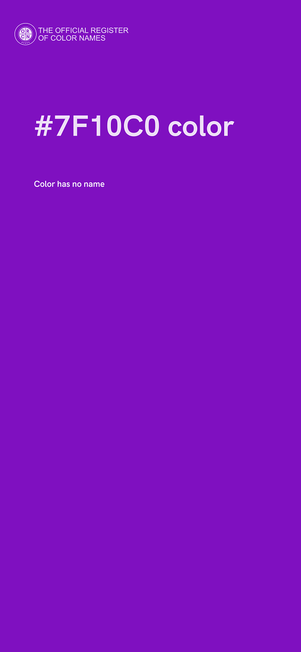 #7F10C0 color image