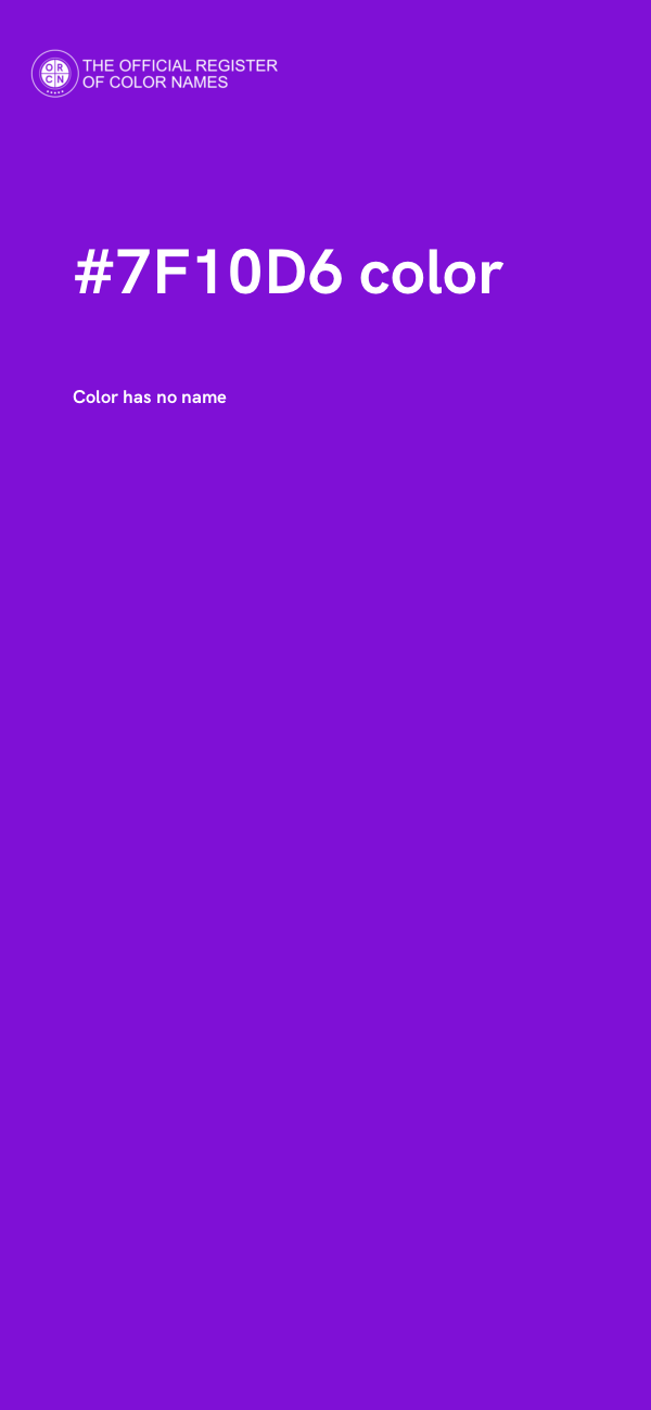 #7F10D6 color image