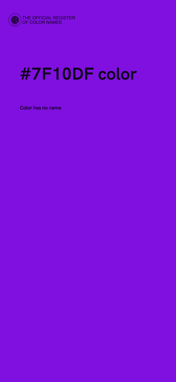 #7F10DF color image