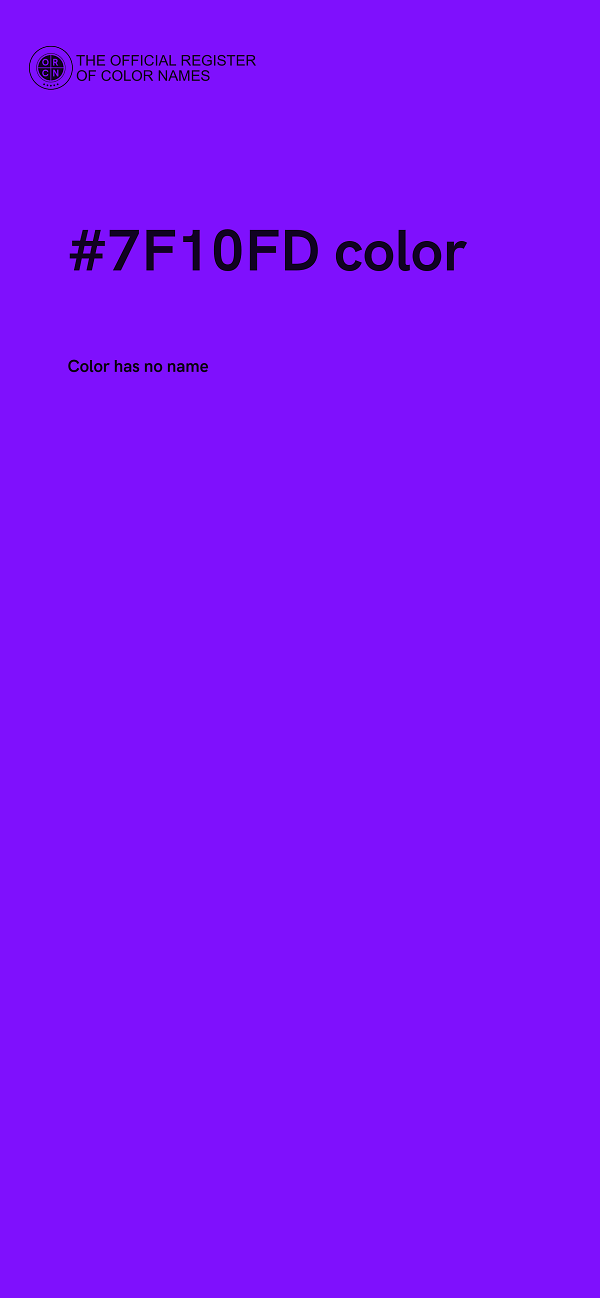 #7F10FD color image