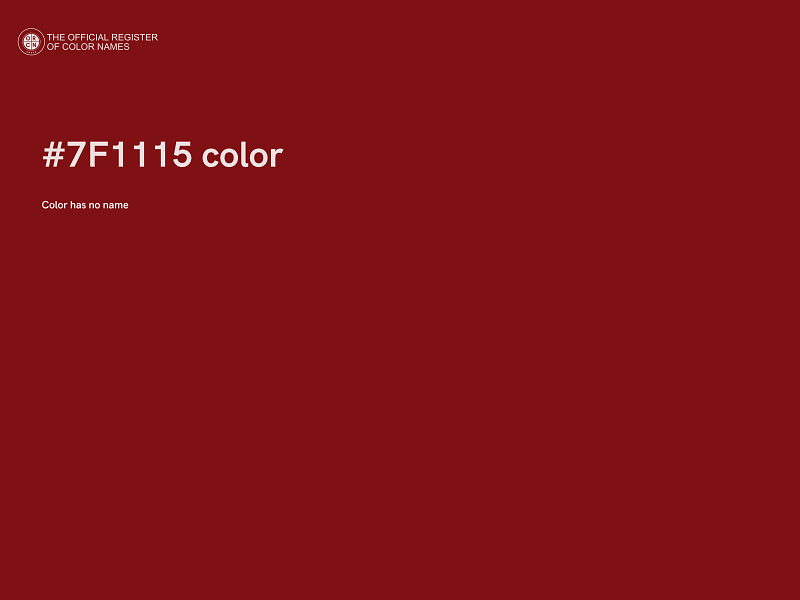 #7F1115 color image