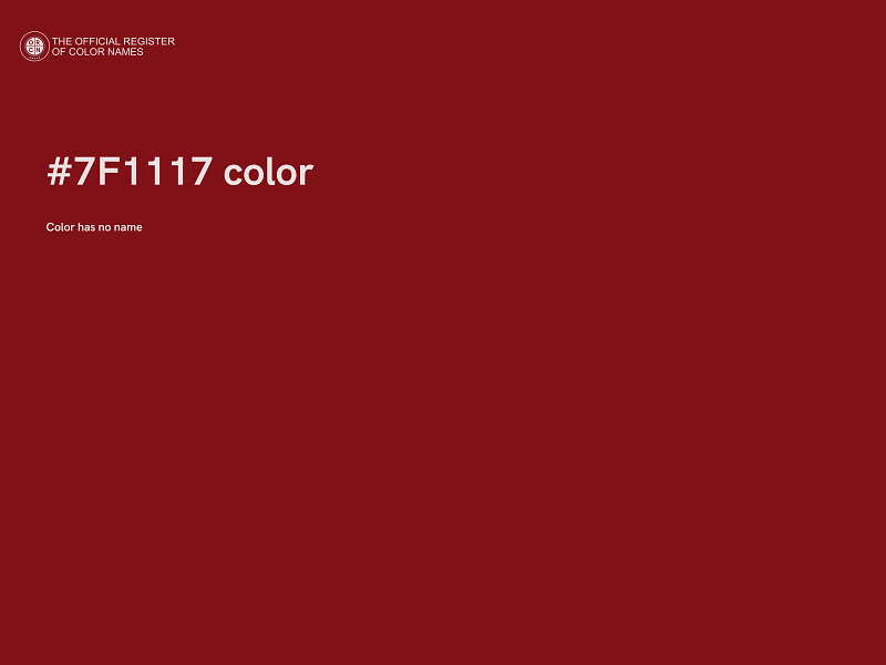 #7F1117 color image