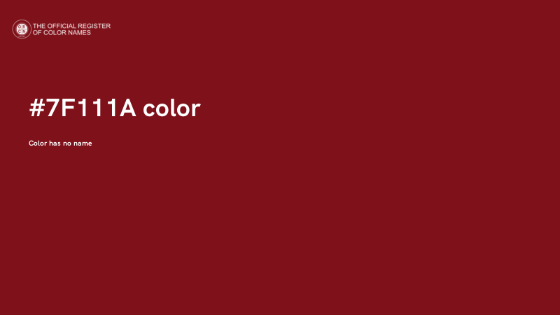 #7F111A color image
