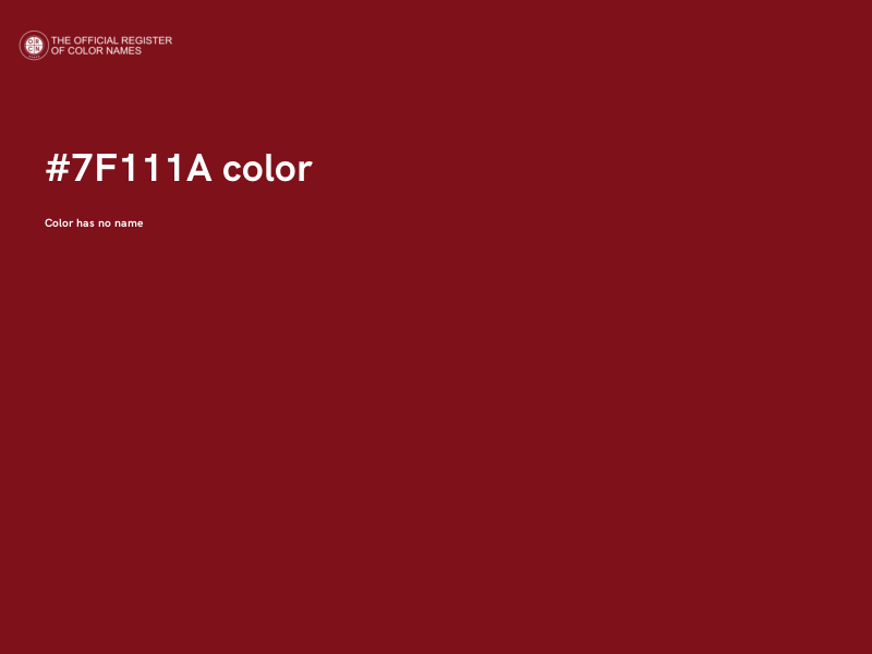 #7F111A color image
