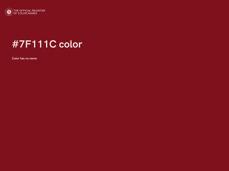 #7F111C color image