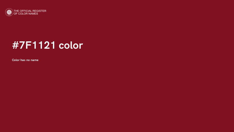 #7F1121 color image
