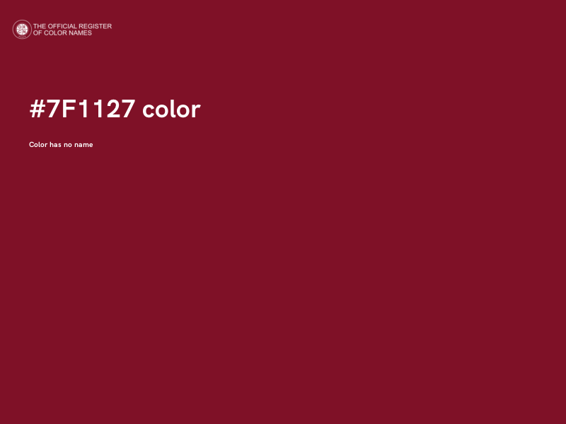 #7F1127 color image