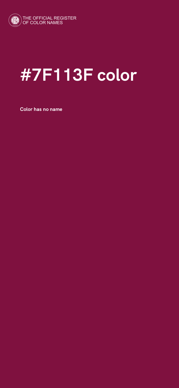 #7F113F color image