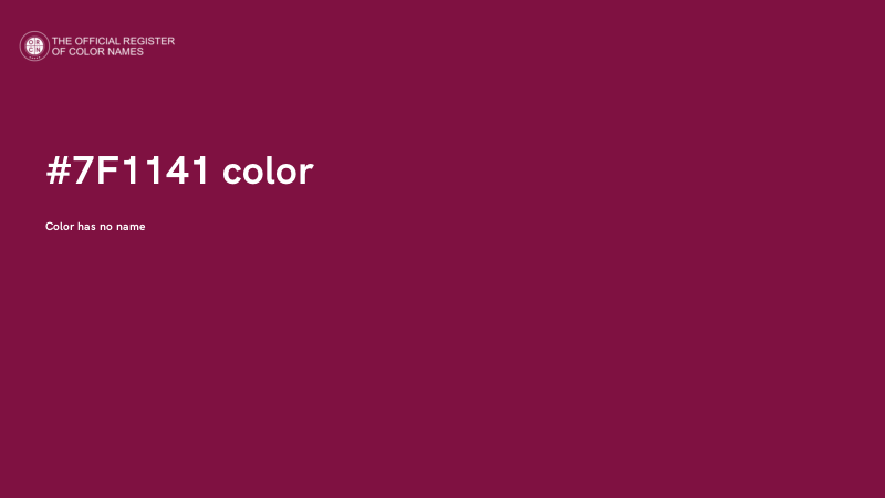 #7F1141 color image