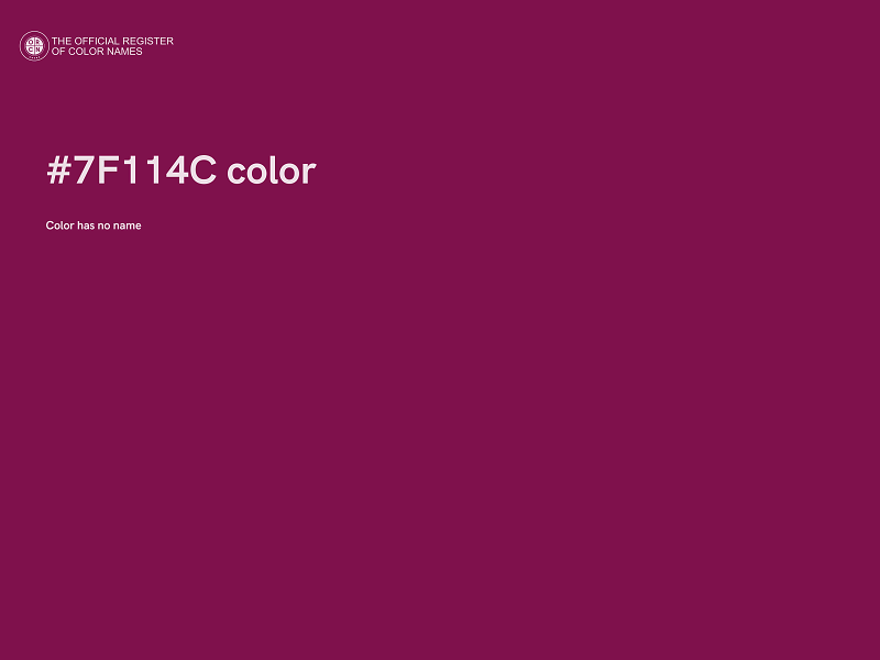 #7F114C color image