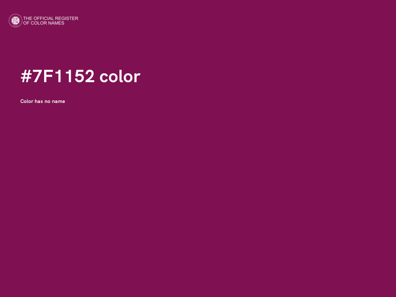 #7F1152 color image