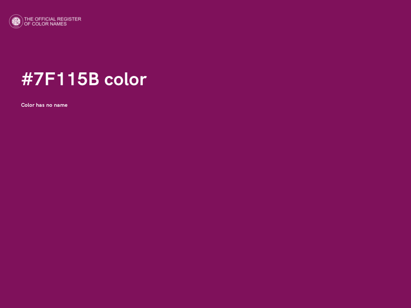 #7F115B color image
