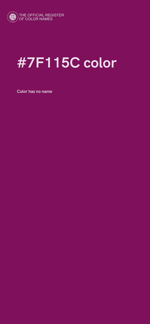 #7F115C color image