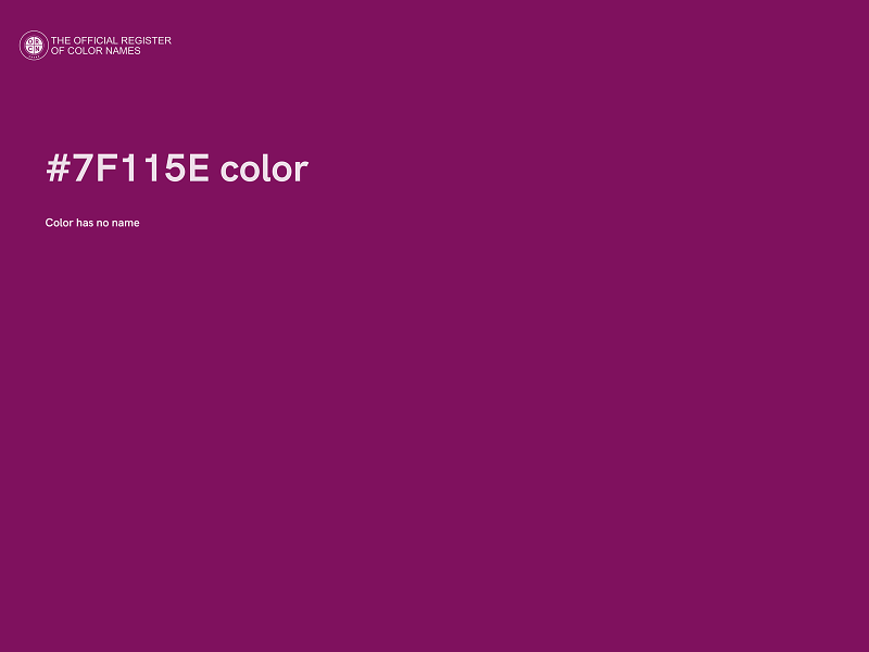 #7F115E color image