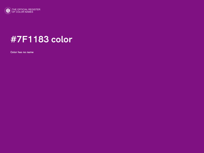 #7F1183 color image