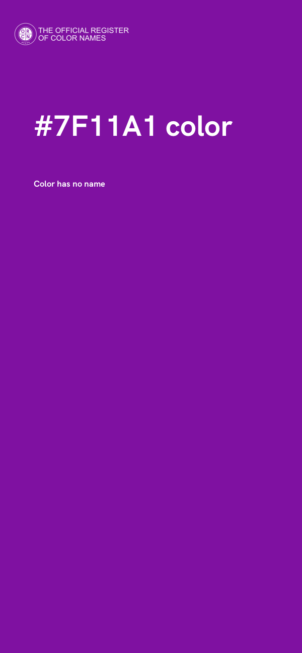 #7F11A1 color image