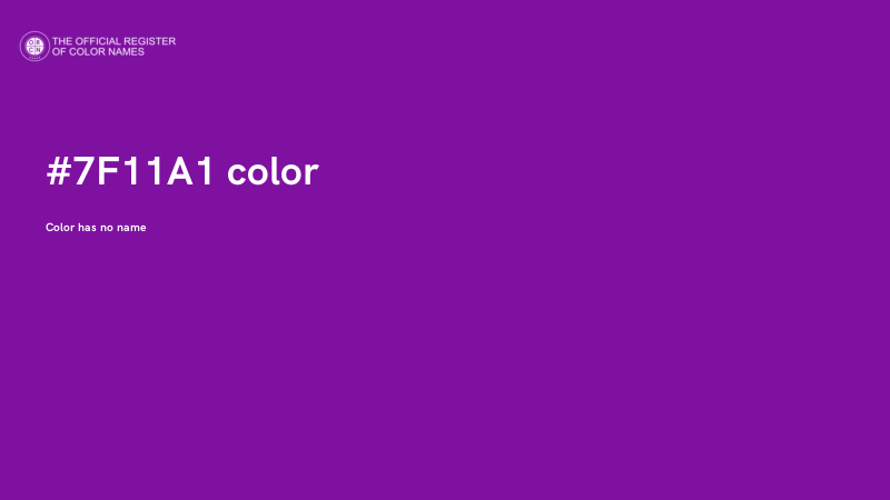 #7F11A1 color image