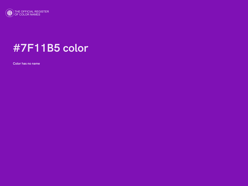 #7F11B5 color image