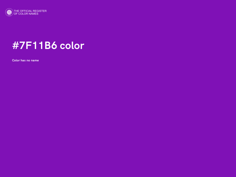 #7F11B6 color image